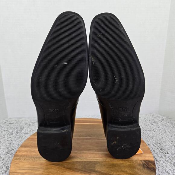 Hugo Boss Varmons Black Leather Casual Lifestyle Daily Slip On Loafers Mens 11 - Picture 11 of 16